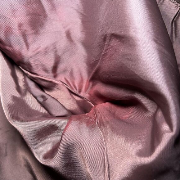 Lord & Taylor Leather Jacket Women's 12 Brown Quilted Zip Front Lined - Picture 9 of 12